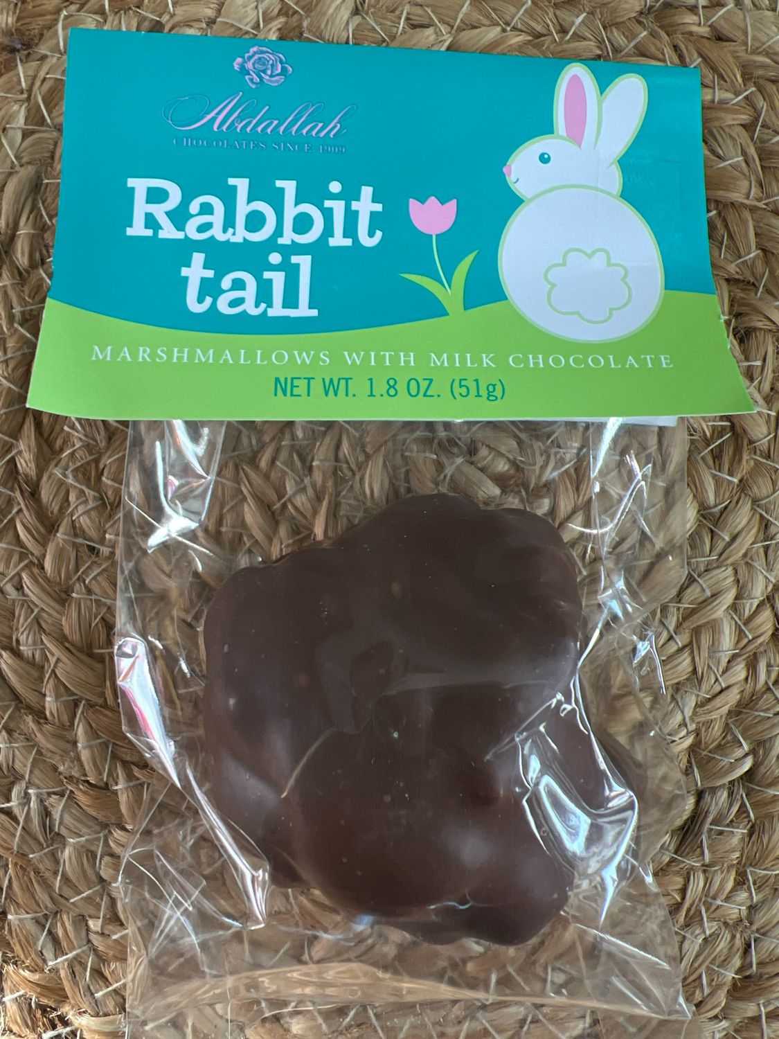 Abdallah 1.8oz Milk Chocolate Bunny Tail