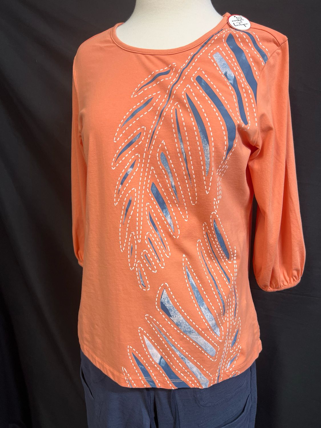 Wild Palms Bracelet Sleeve Top