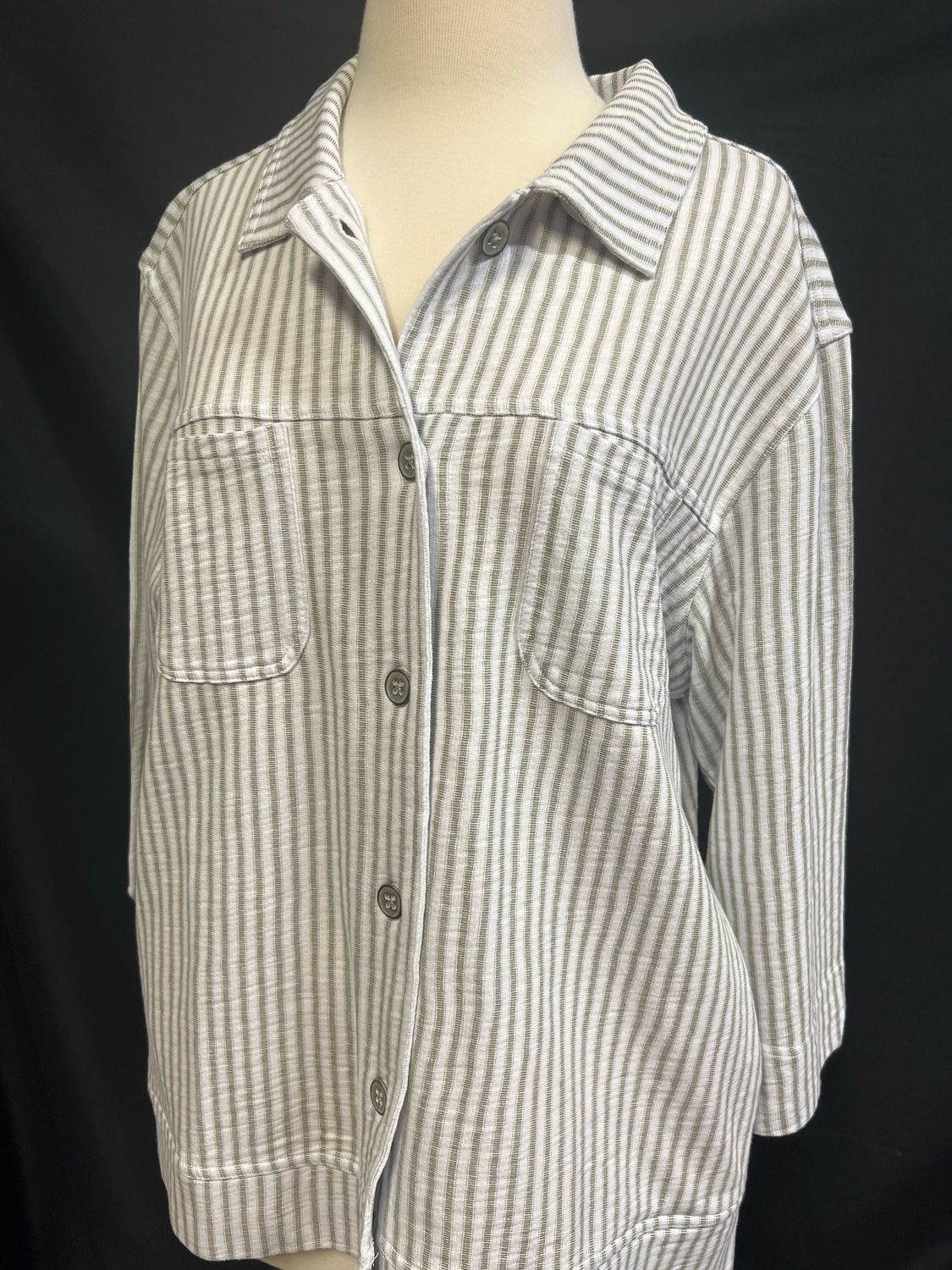 Wild Palms White & Stone Jean Jacket Wild Palms White & Stone Jean Jacket