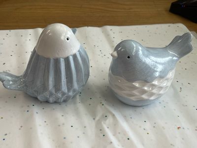 Blue & White Bird Figurine Blue & White Bird Figurine