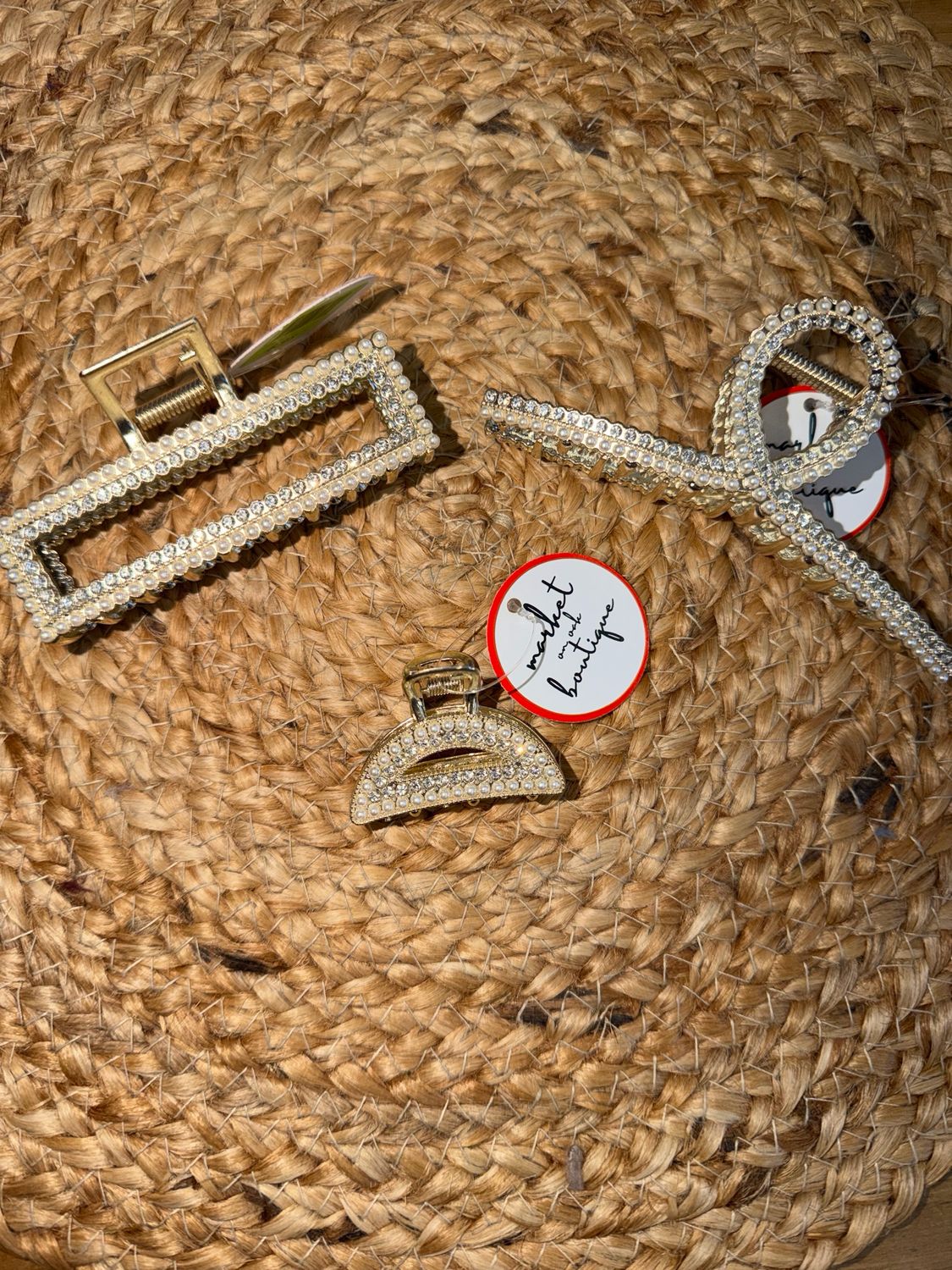 Rhinestone & Pearl Hair Clip Rhinestone & Pearl Hair Clip