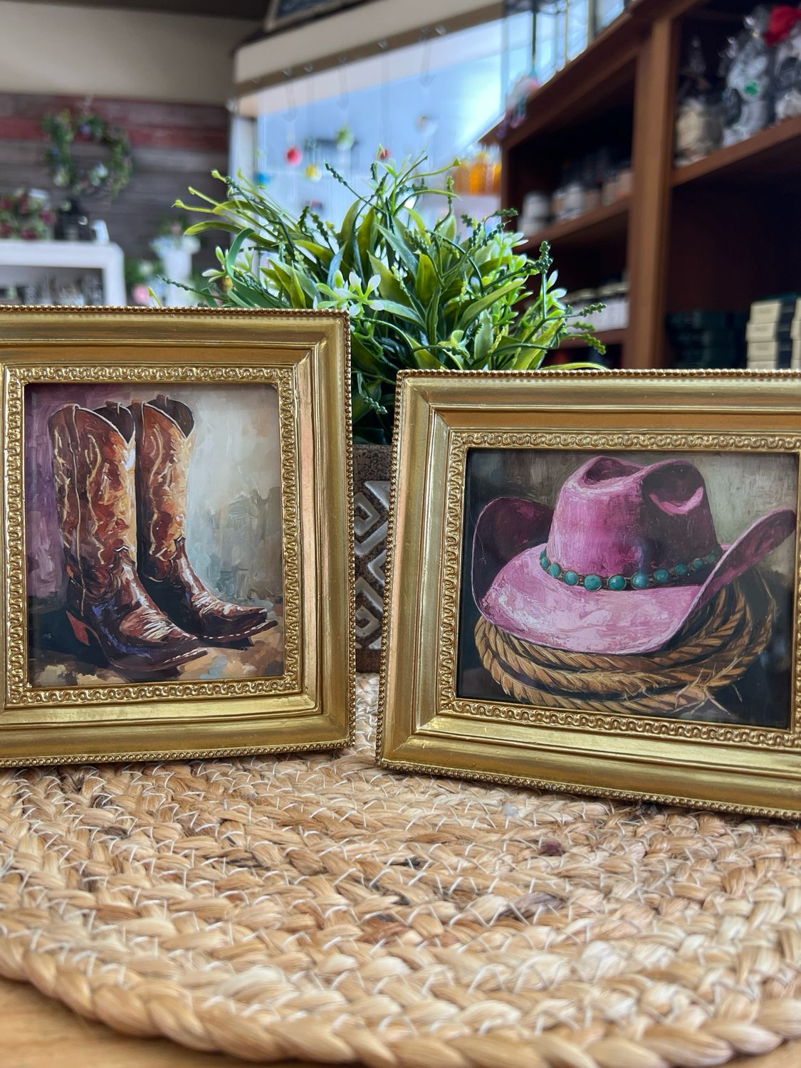 6" Western Framed Print