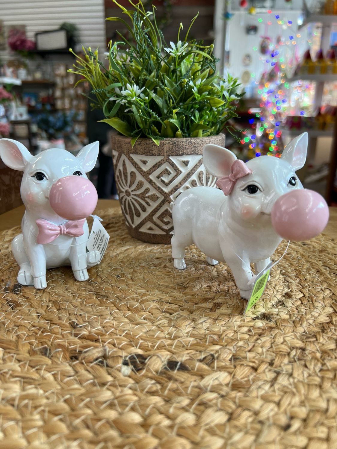 5-1/2" Piglet Blowing Bubbles