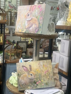 8" Petal Paws Block Art