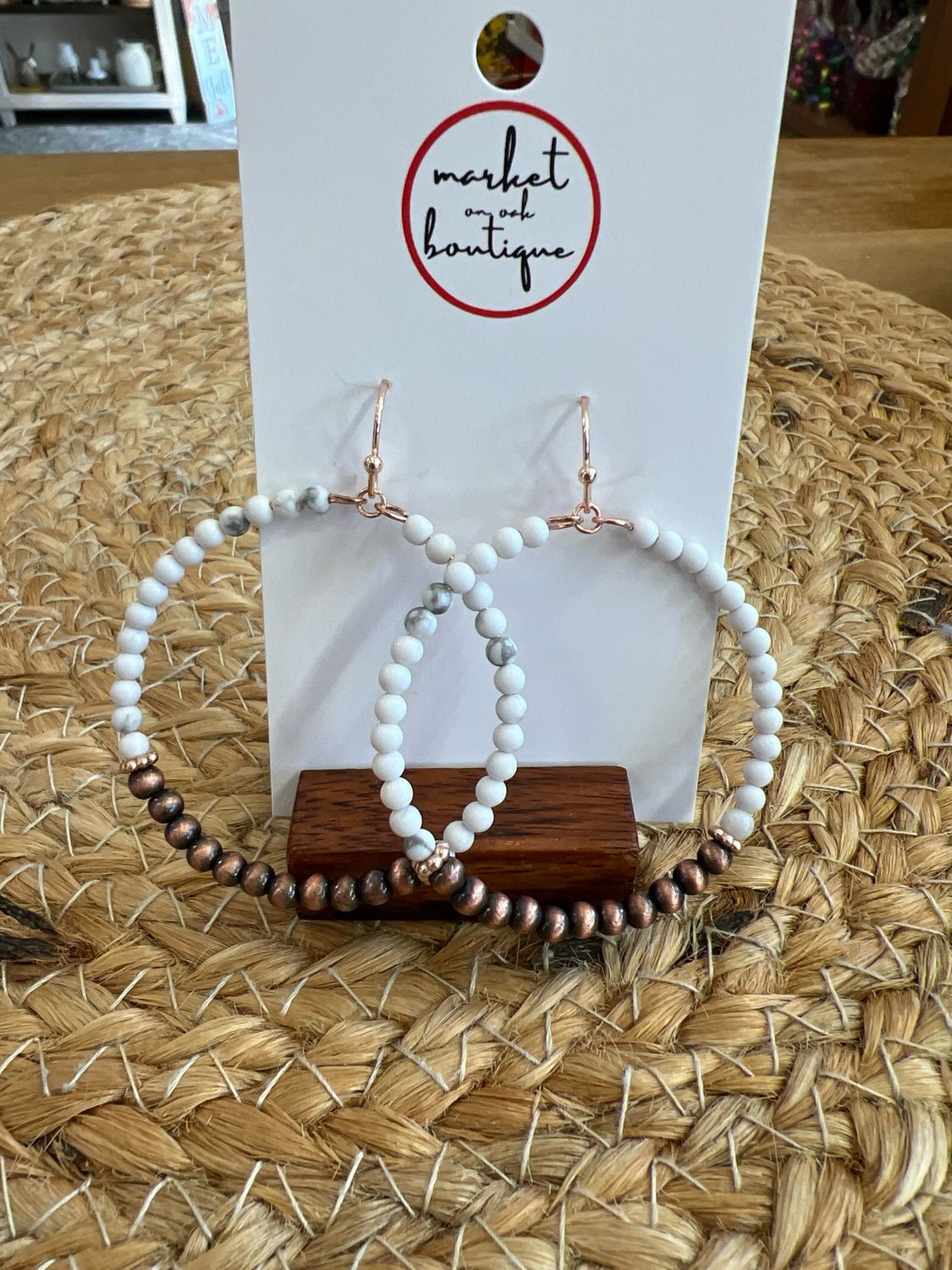 Marble &amp; Wood Hoops