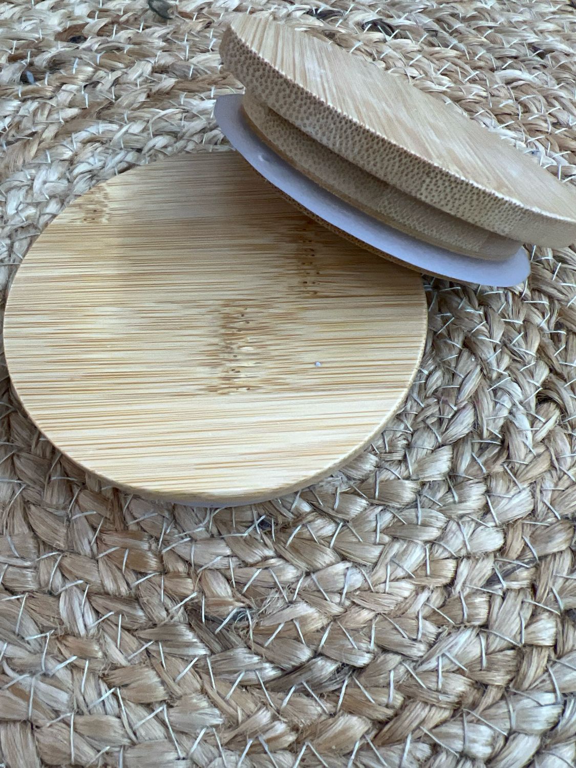 Bamboo Wide Mouth Mason Jar LId