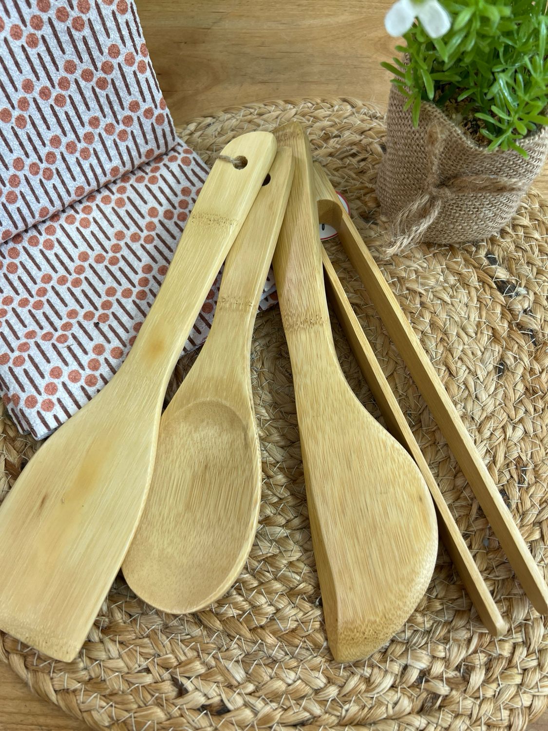 Bamboo 4 Pc Utensil Set Bamboo 4 Pc Utensil Set