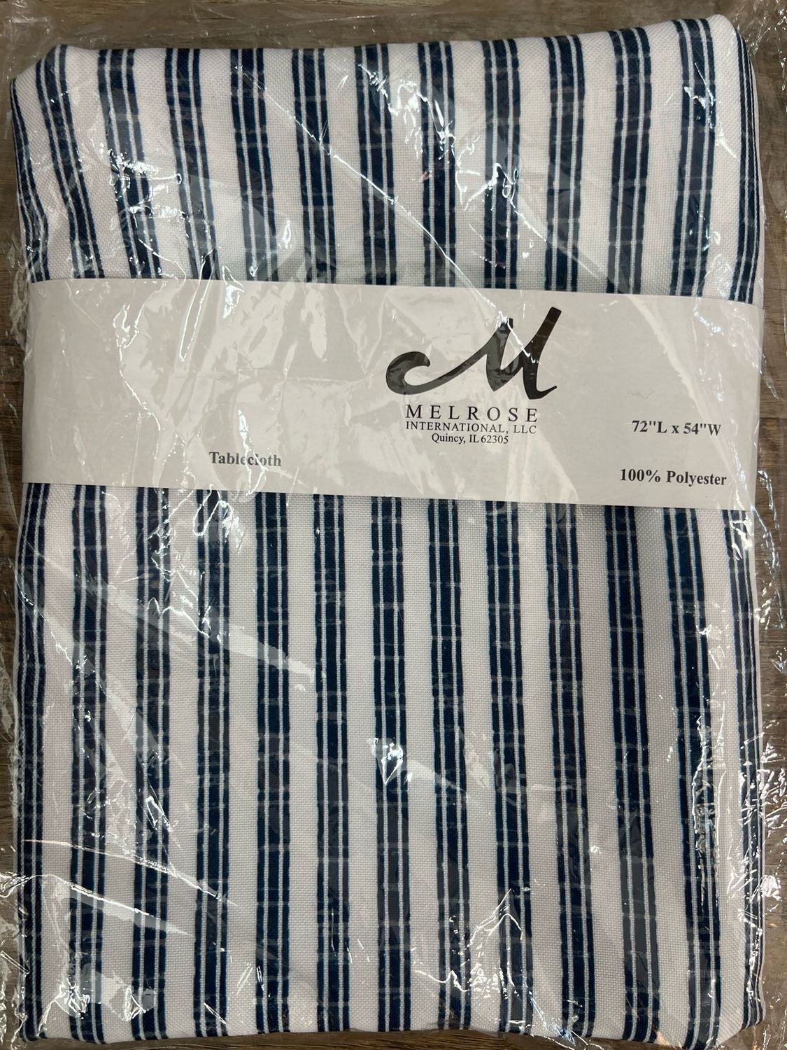 72” x 54” Striped Tablecloth 72” x 54” Striped Tablecloth