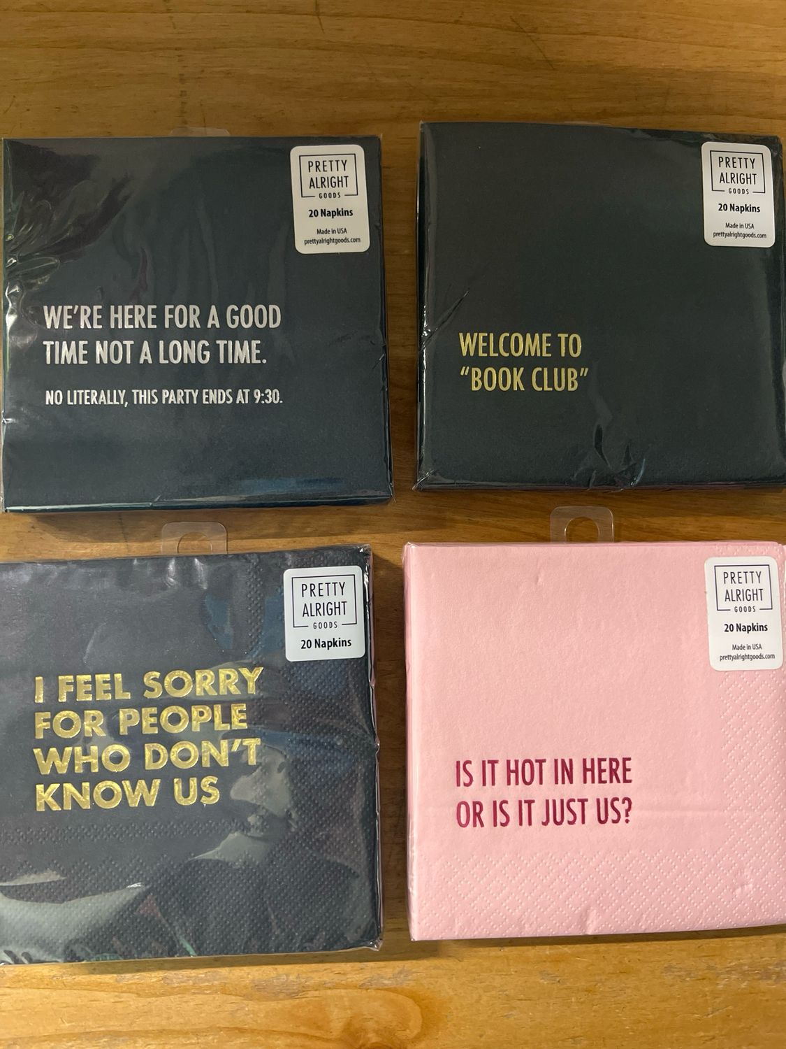 Pretty Alright Goods Cocktail Napkins