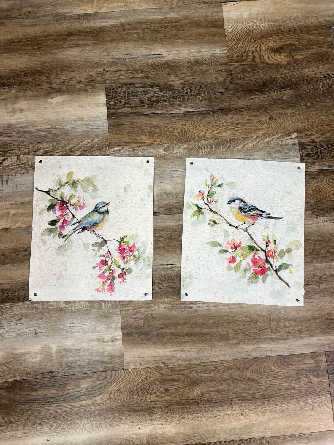 Watercolor Bird Tapestry