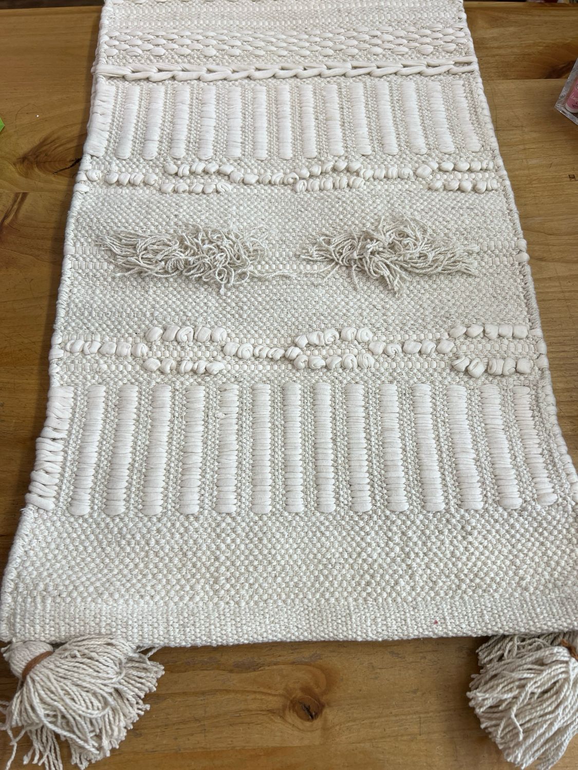 Bianca Tufted &amp; Tasseled Runner