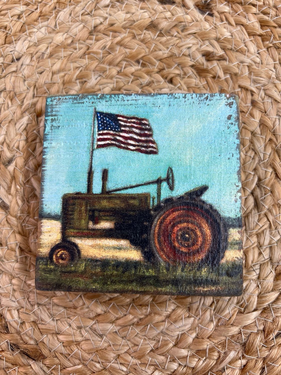 Patriotic Tractor Sign