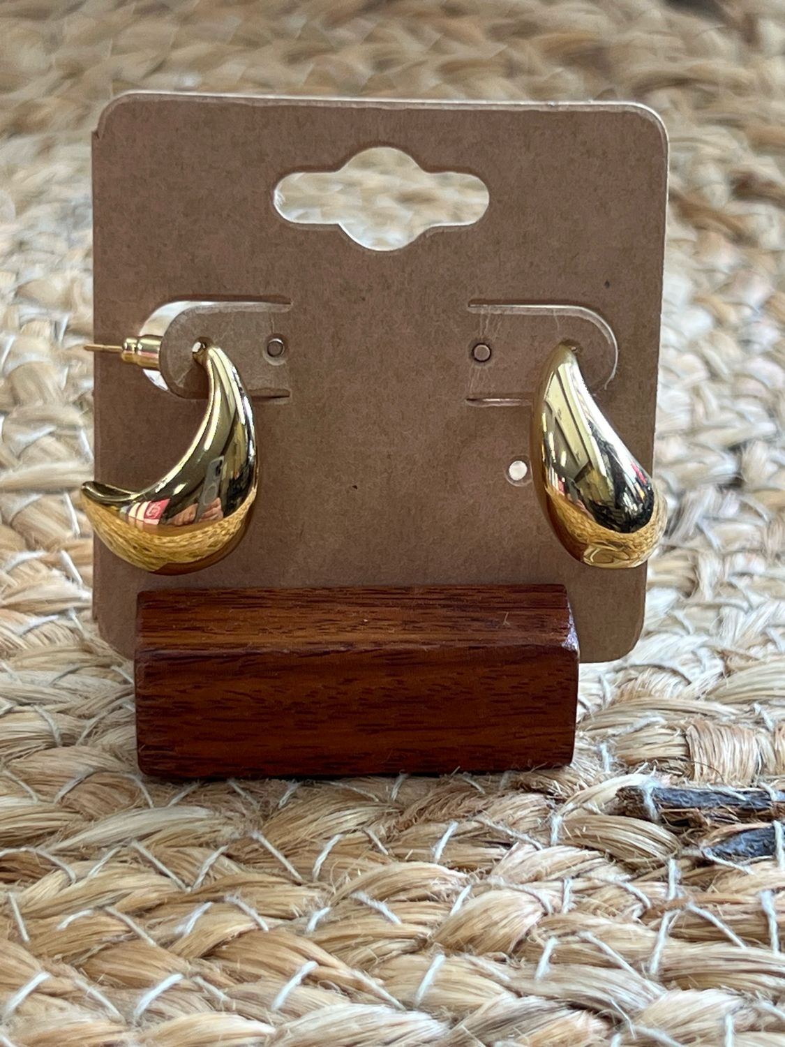 18K Plated Water Drop Earrings