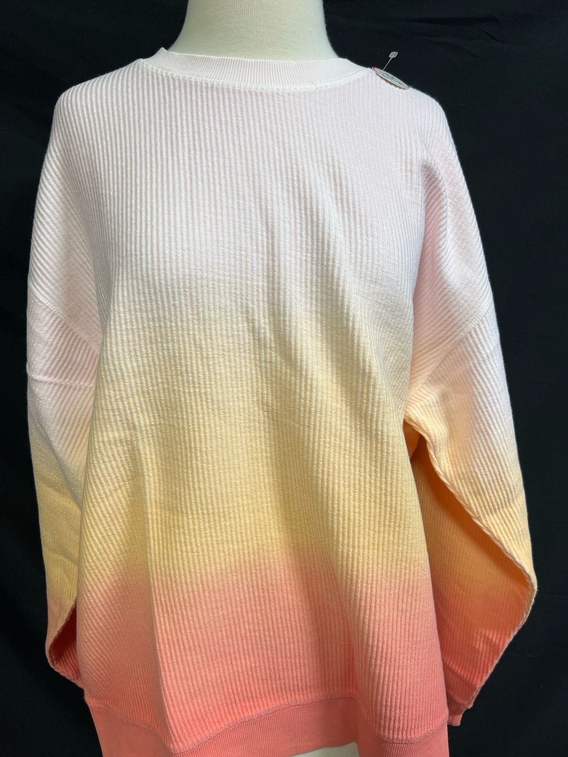 Sunset Ombre Corded Crew Sunset Ombre Corded Crew