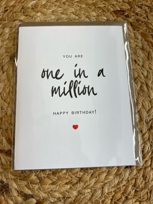One in a Million Birthday Card One in a Million Birthday Card