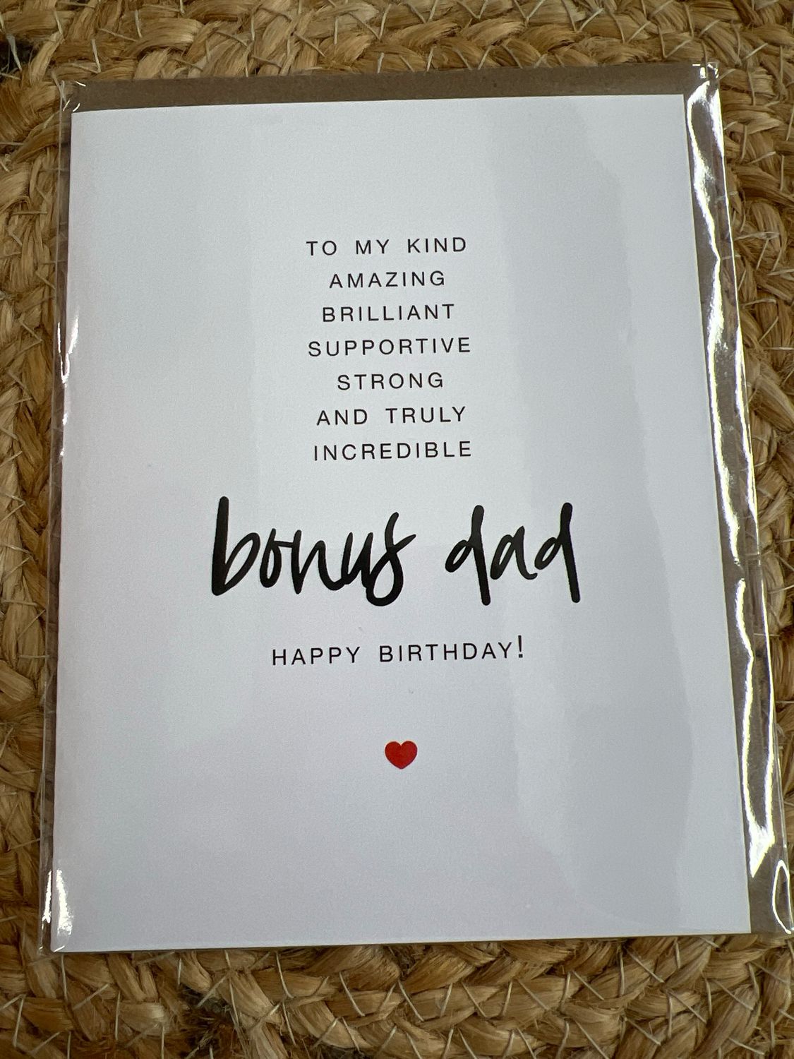 Bonus Dad Birthday Card Bonus Dad Birthday Card