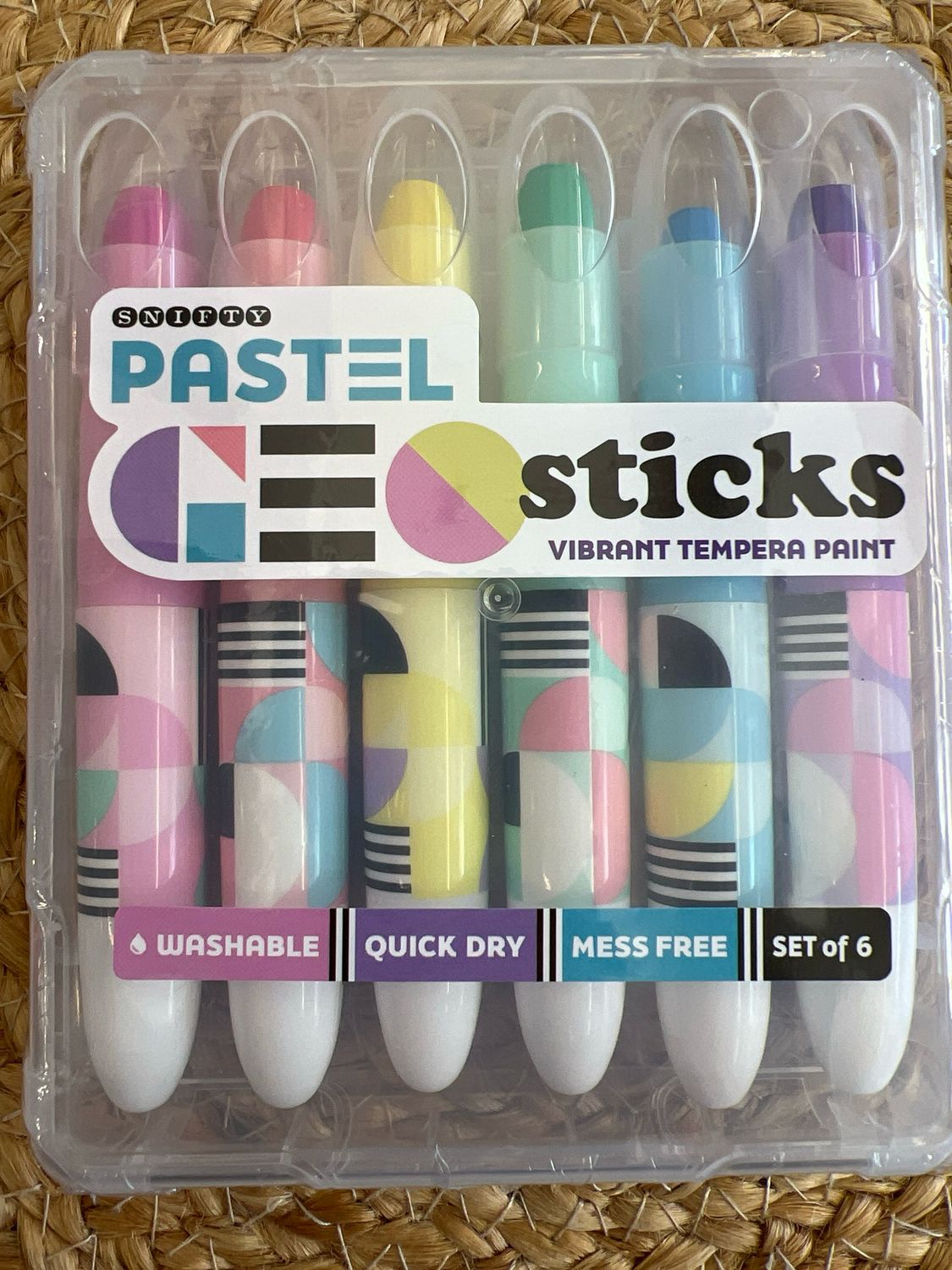 Geo Sticks Vibrant Tempera Paint Sticks Set