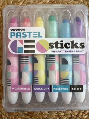 Geo Sticks Vibrant Tempera Paint Sticks Set Geo Sticks Vibrant Tempera Paint Sticks Set