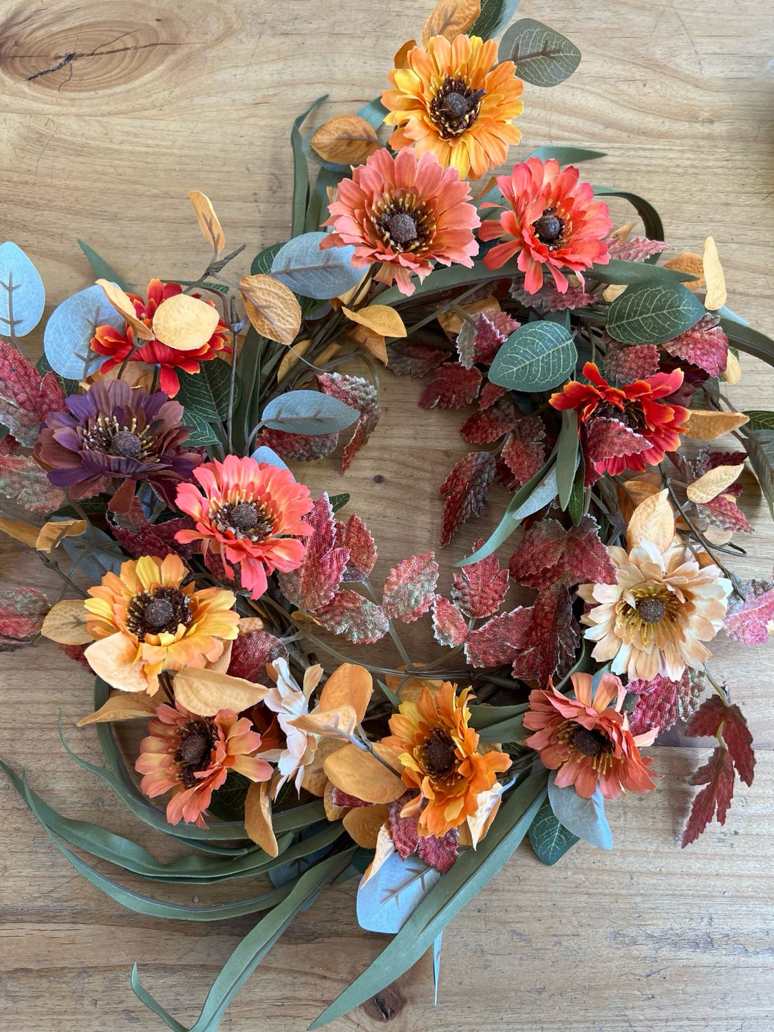 16" Mixed Gerbera Candle Ring 16" Mixed Gerbera Candle Ring