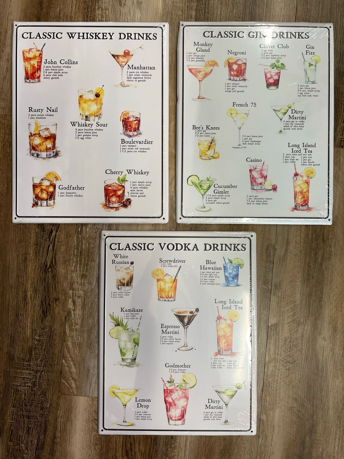 Cocktail Recipe Wall Art