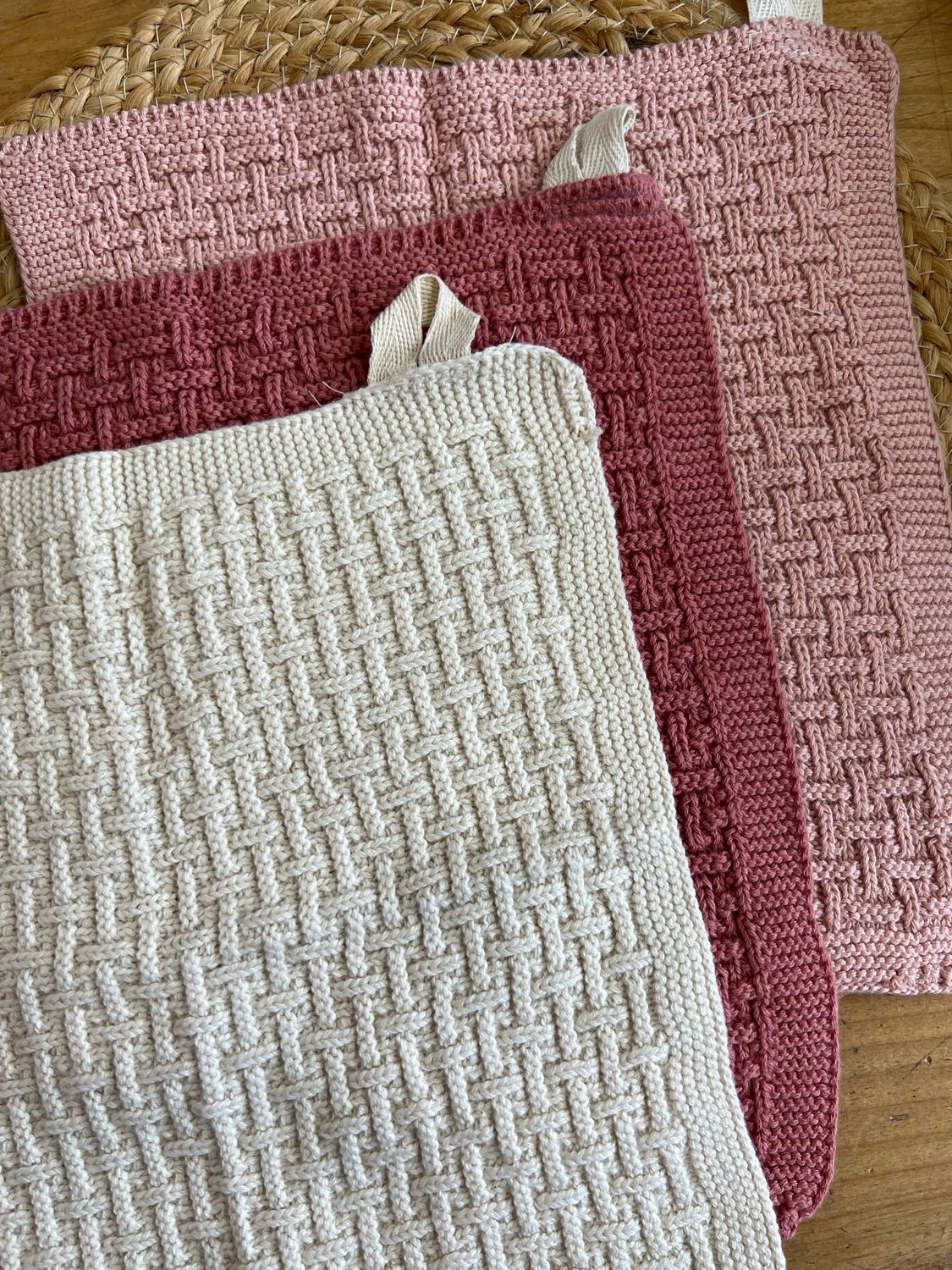Square Knit Cotton Dish Cloth