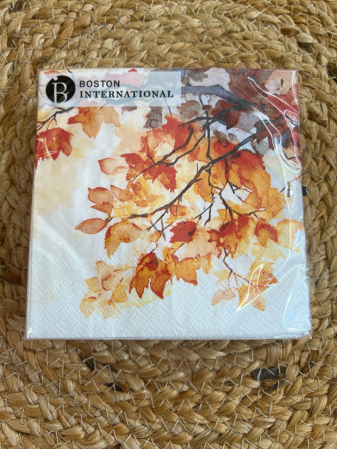 Inked Branches Cocktail Napkin Inked Branches Cocktail Napkin