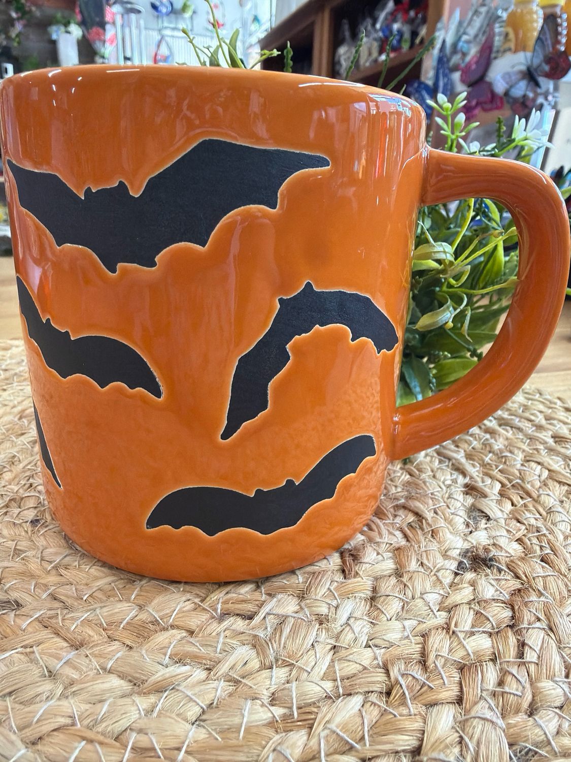 Halloween Black Bats Mug Halloween Black Bats Mug