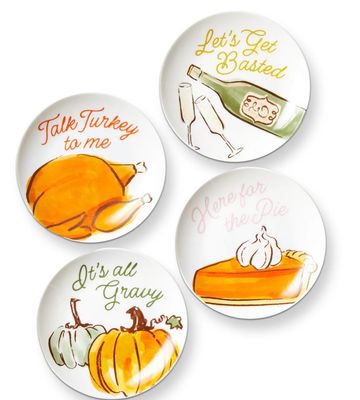 Turkey & Toast Appetizer Plate Set Turkey & Toast Appetizer Plate Set