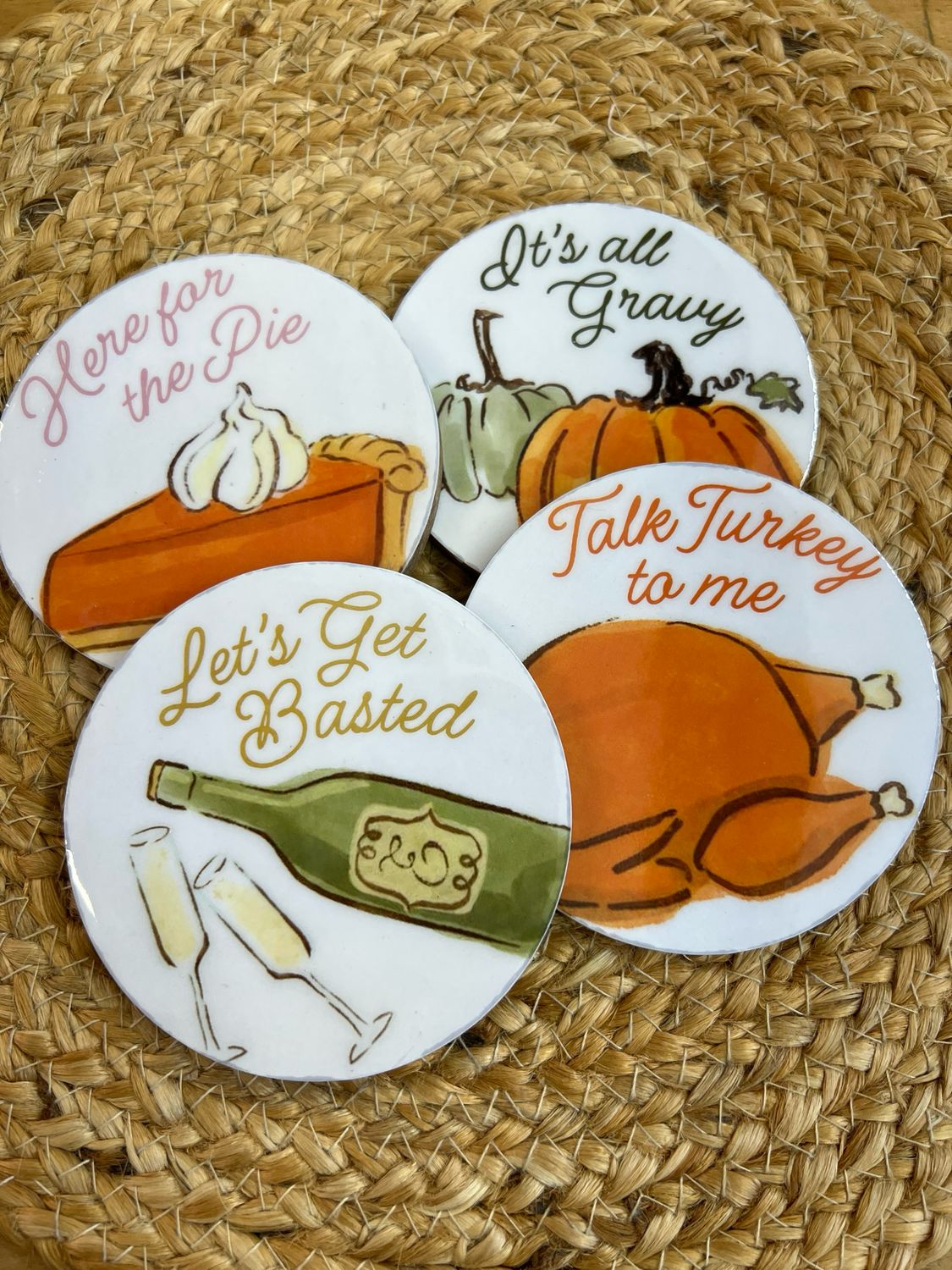 Turkey Coaster Set of 4 Turkey Coaster Set of 4