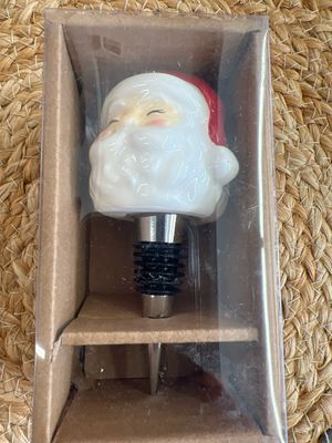 TAG Vintage Santa Bottle Stopper TAG Vintage Santa Bottle Stopper