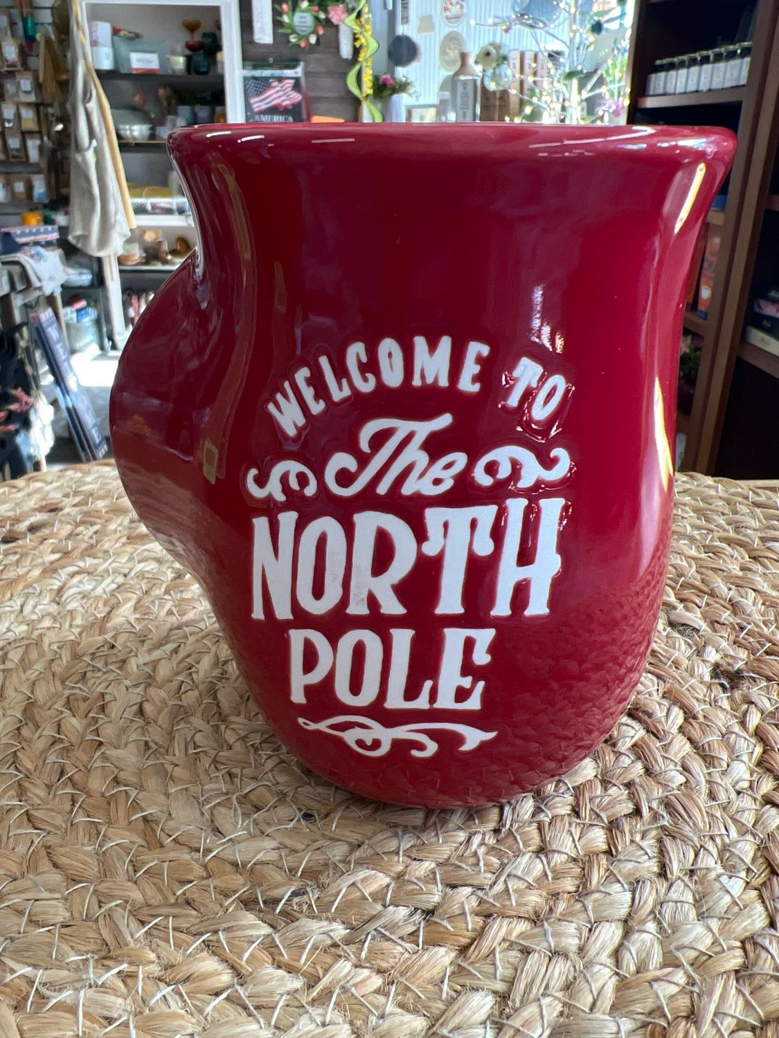 TAG Welcome to the North Pole Handwarmer Mug