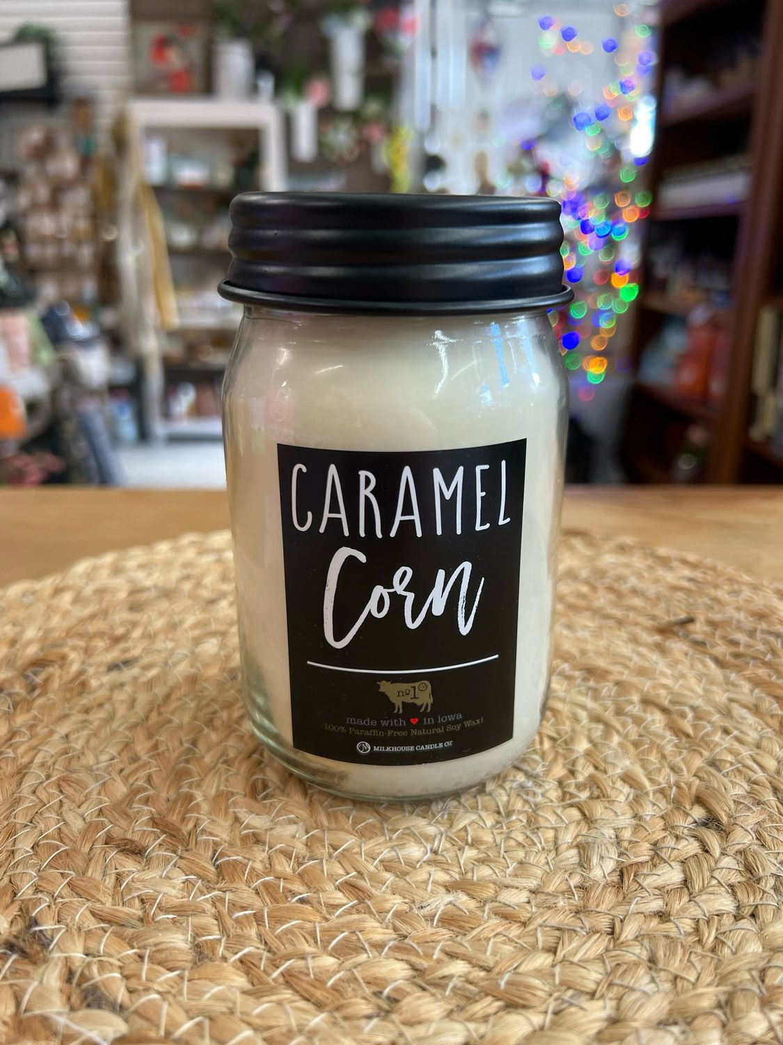 Milkhouse Caramel Corn 13oz Mason Jar Candle Milkhouse Caramel Corn 13oz Mason Jar Candle