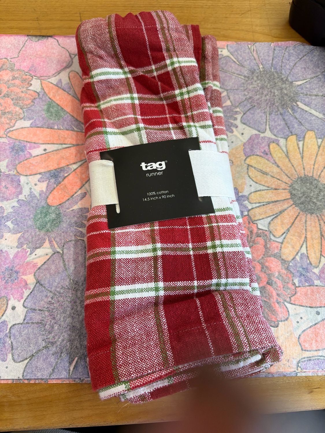 TAG Winter Plaid Table Runner TAG Winter Plaid Table Runner