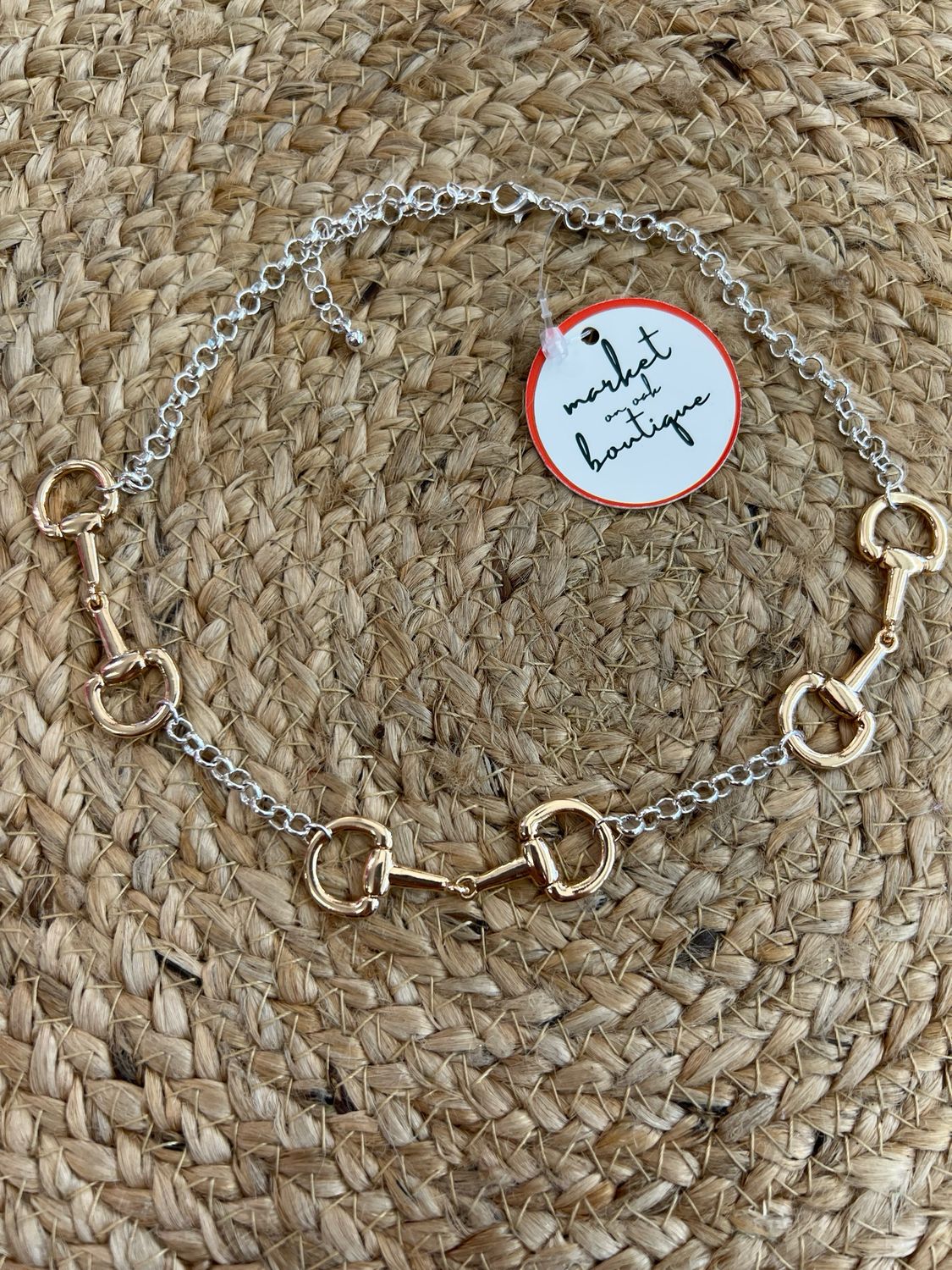 Horse Bit Two Tone Necklace Horse Bit Two Tone Necklace