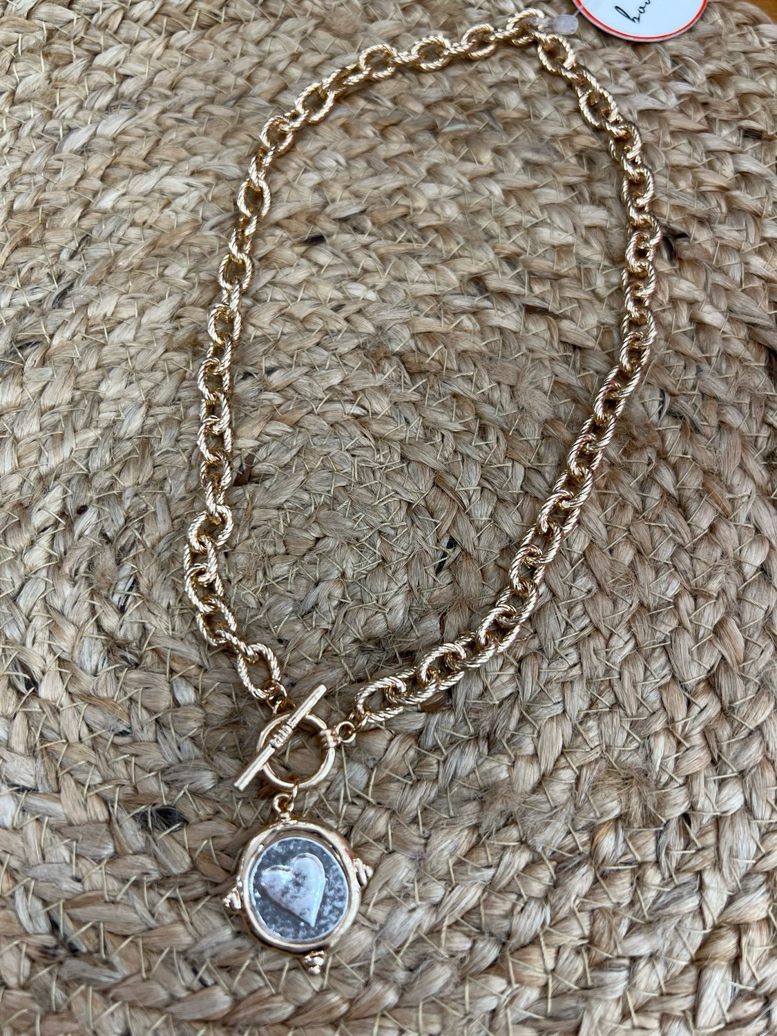Heart Coin Necklace Heart Coin Necklace