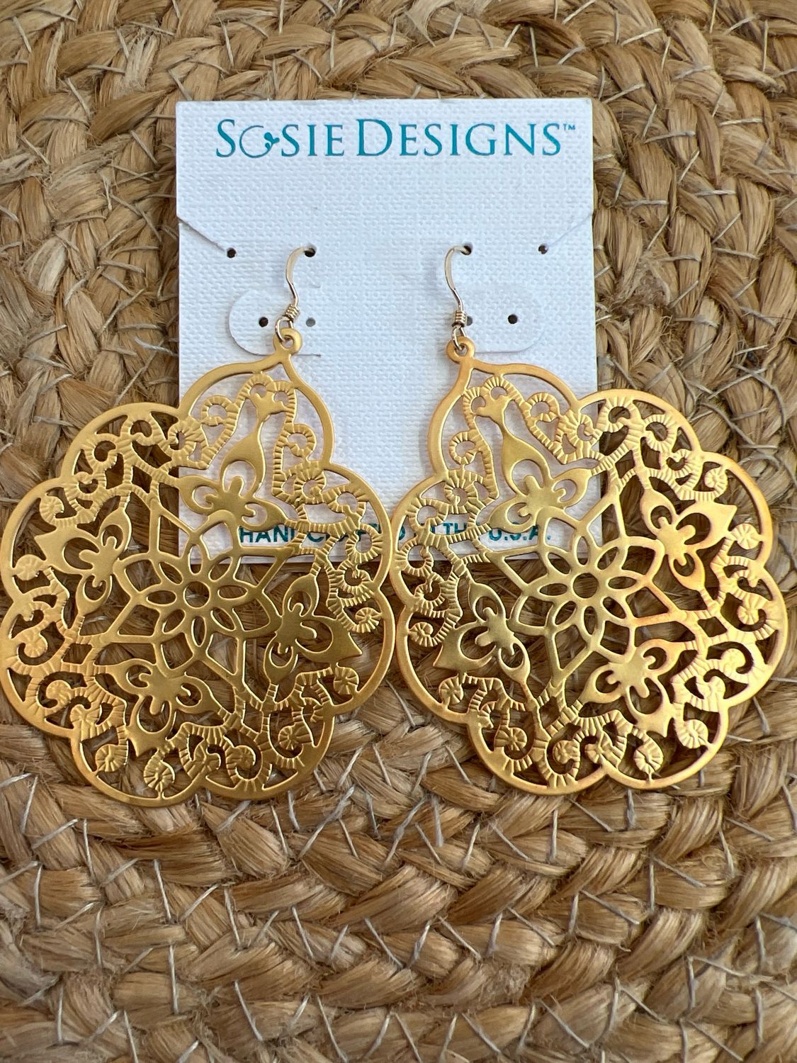 Gold Moroccan Laze Earrings Gold Moroccan Laze Earrings