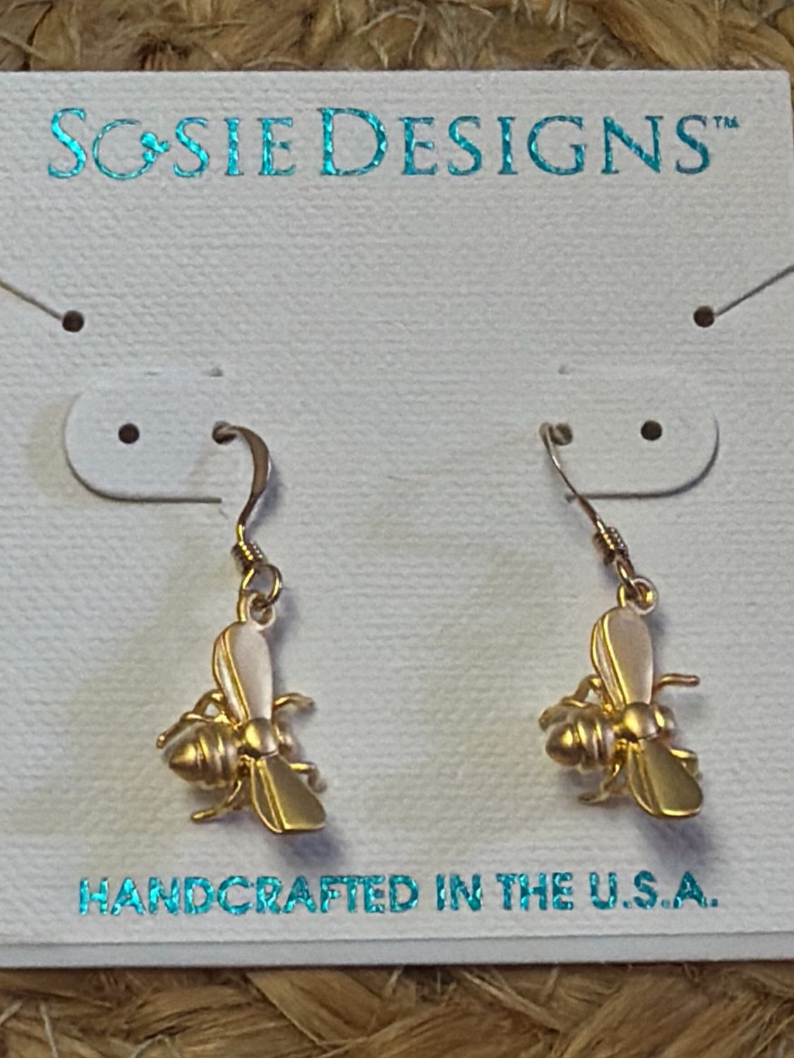 Golden Bumble Bee Earrings Golden Bumble Bee Earrings