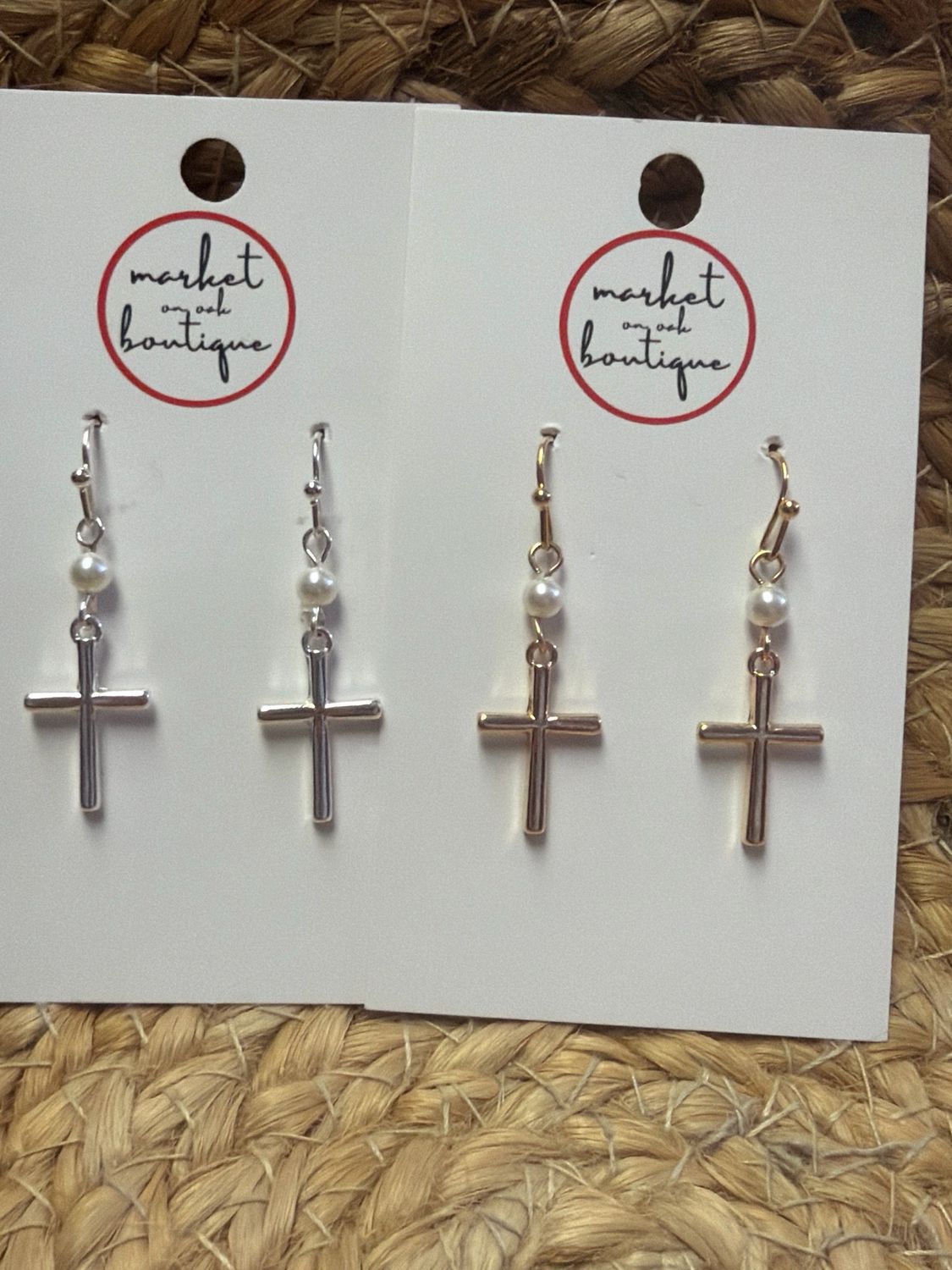 Dangling Cross Earrings Dangling Cross Earrings