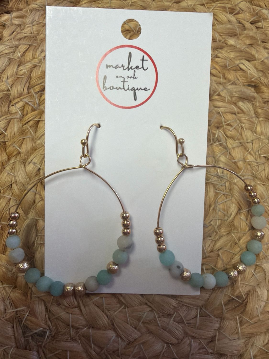 Round Beaded Earrings