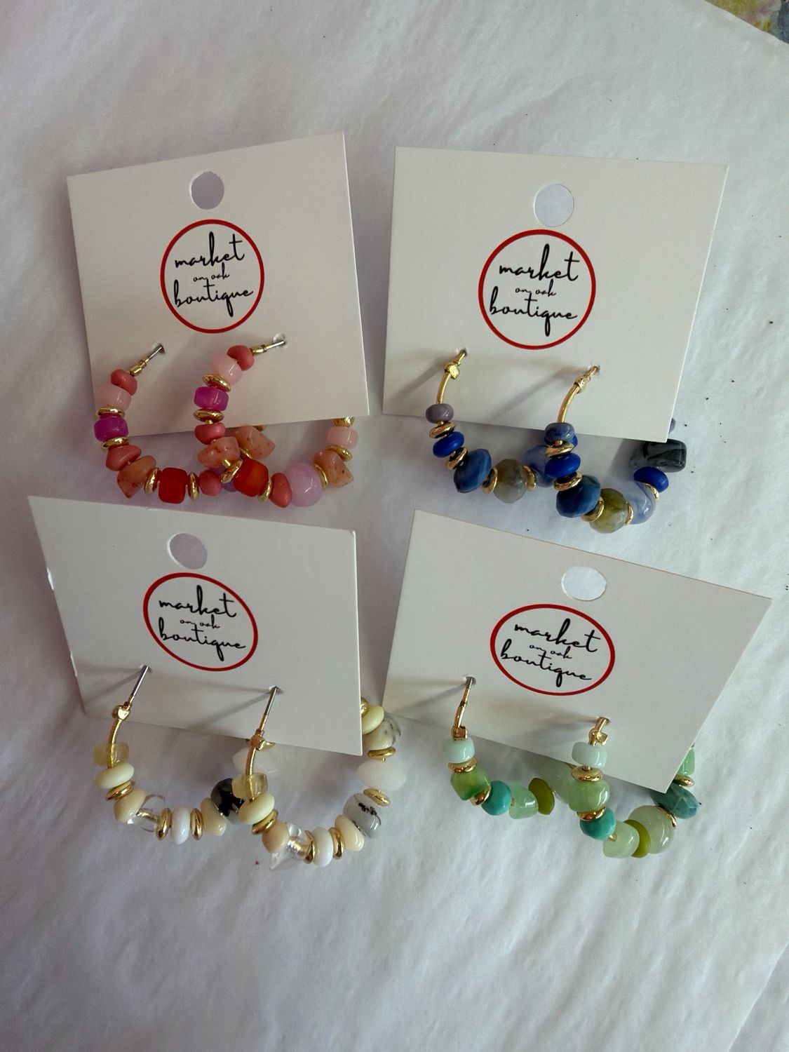 Colorful Circle Hoop Earrings