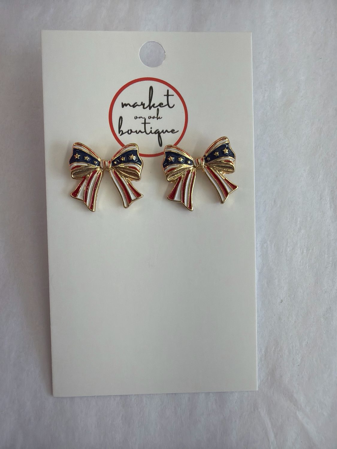 Patriotic Bow Earrings Patriotic Bow Earrings