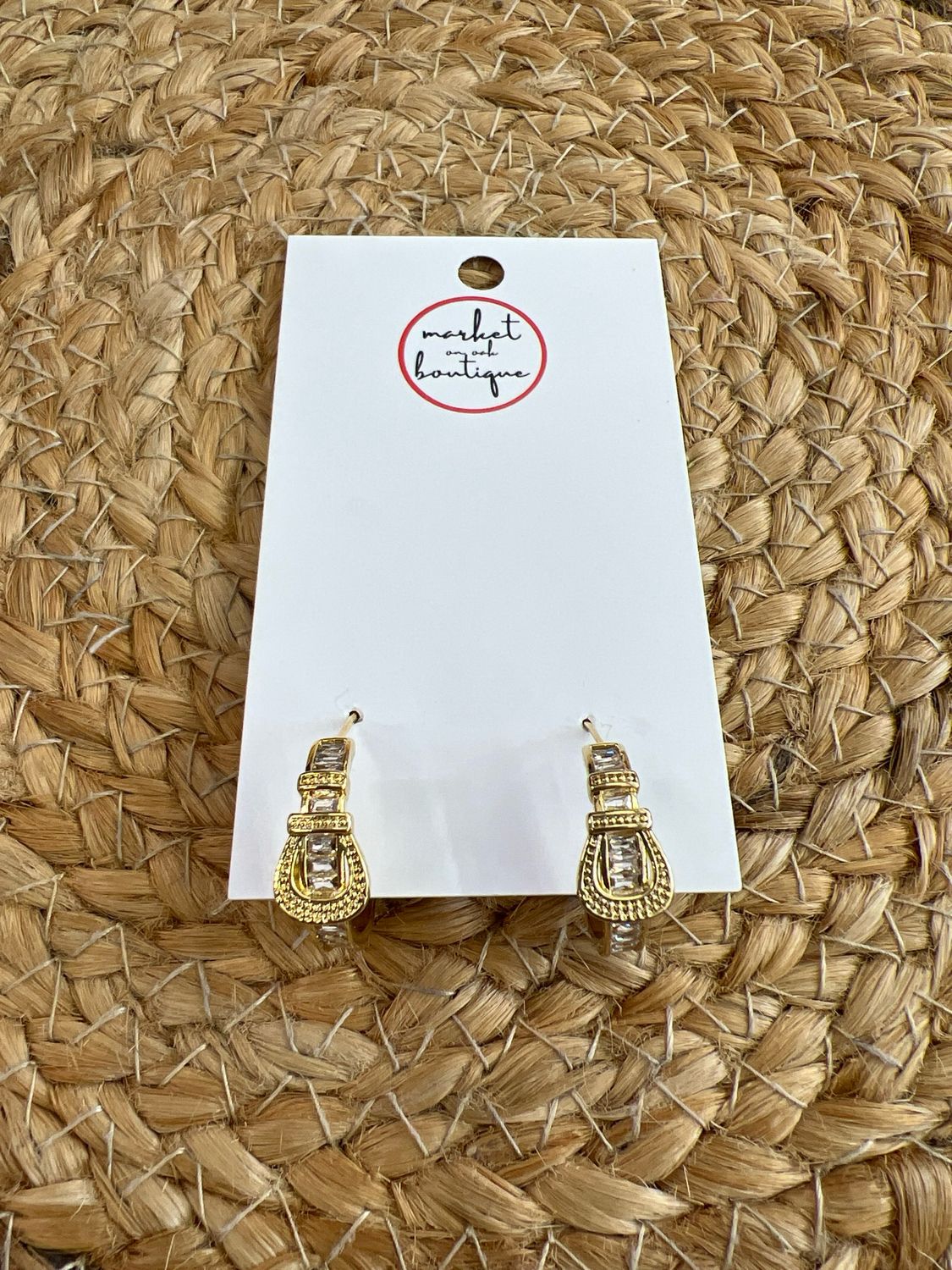Golden Buckle Earrings Golden Buckle Earrings
