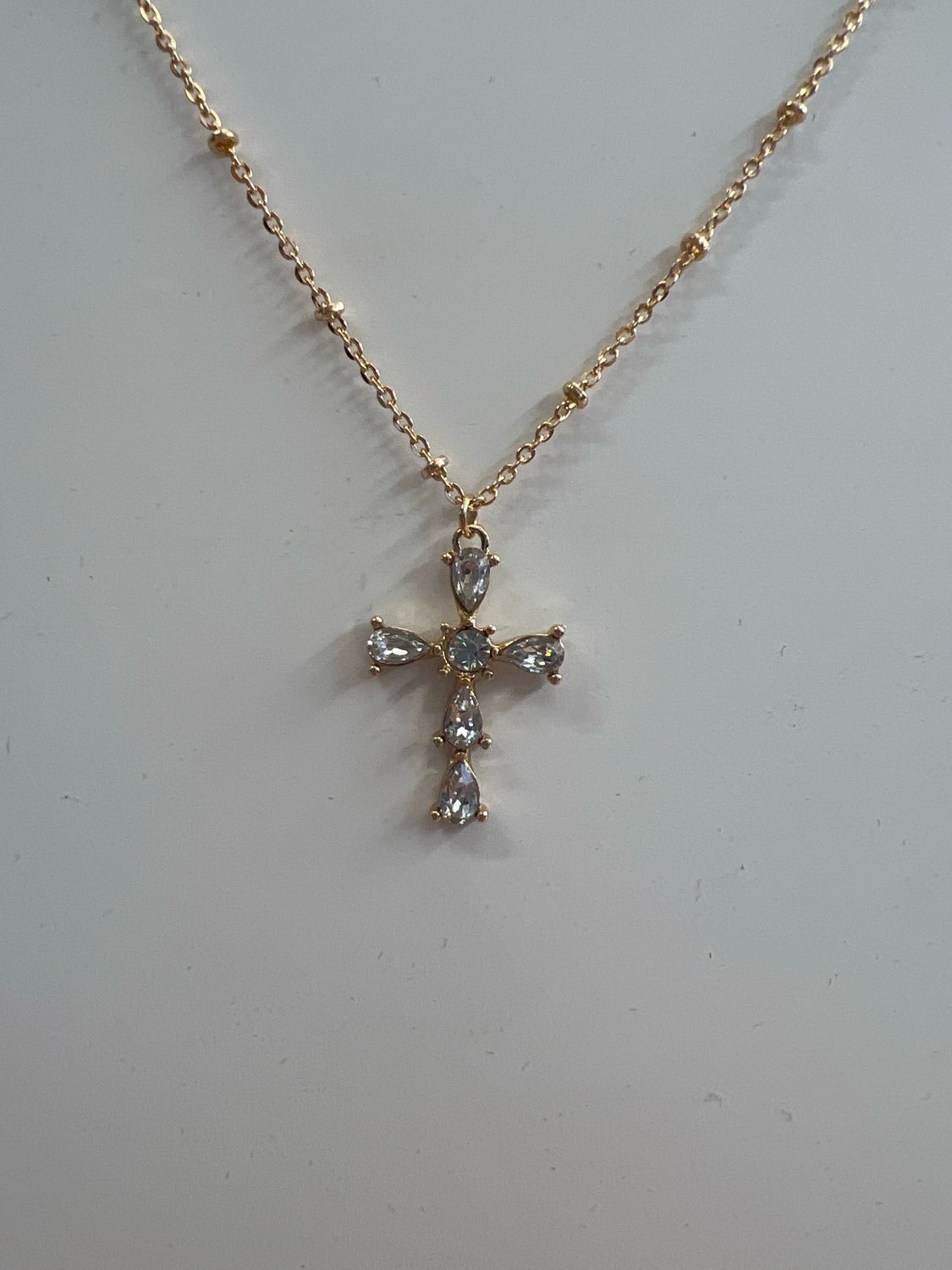 Ornate Rhinestone Cross Necklace Ornate Rhinestone Cross Necklace