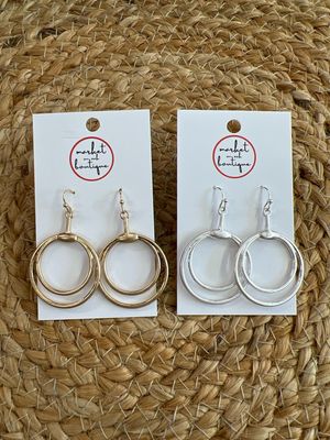 Double Loop Drop Earrings Double Loop Drop Earrings