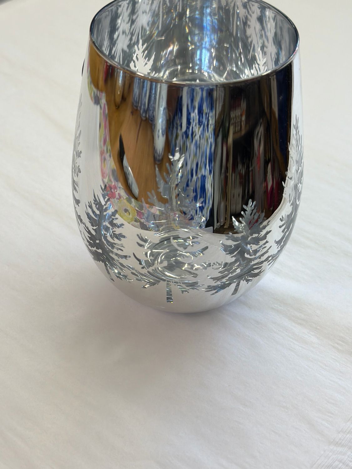Winter Trees Wine Glass