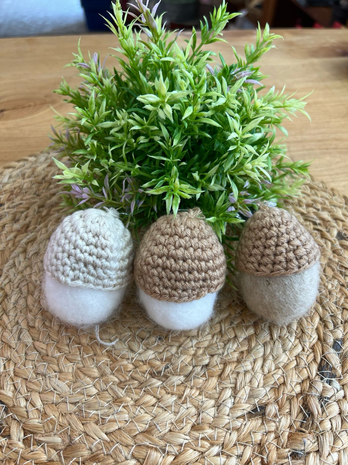 Crocheted Acorn Figurine Crocheted Acorn Figurine