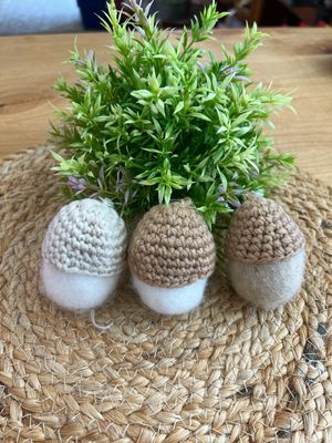 Crocheted Acorn Figurine Crocheted Acorn Figurine