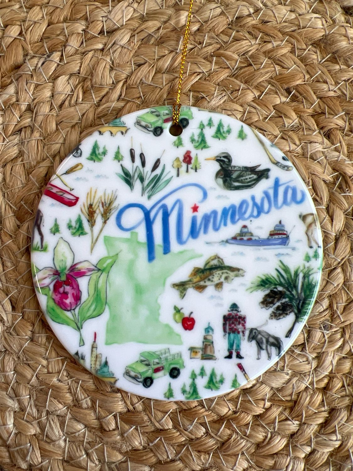 Minnesota Motif Ornament
