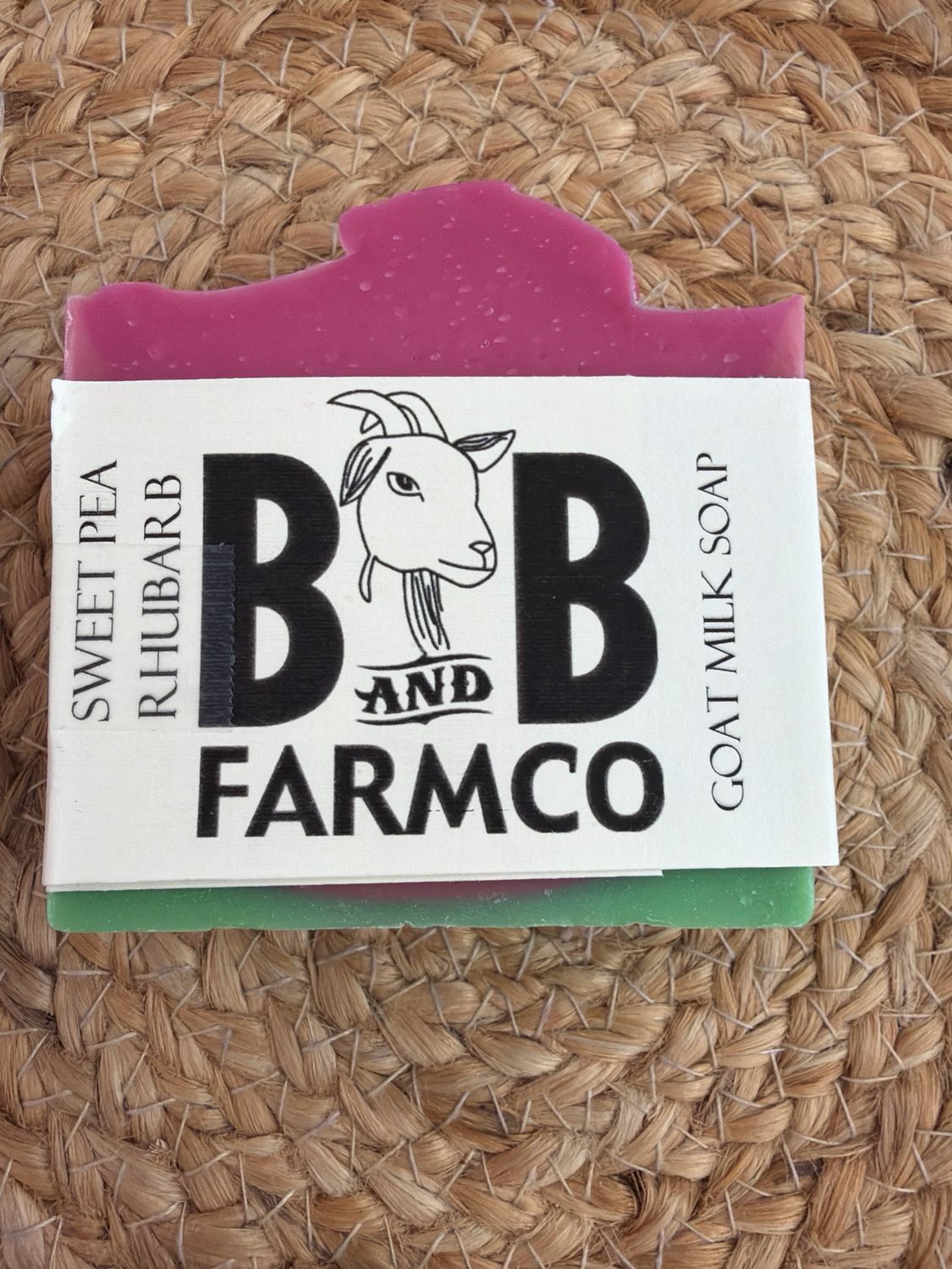 B&B Sweet Pea & Rhubarb Goats Milk Soap B&B Sweet Pea & Rhubarb Goats Milk Soap