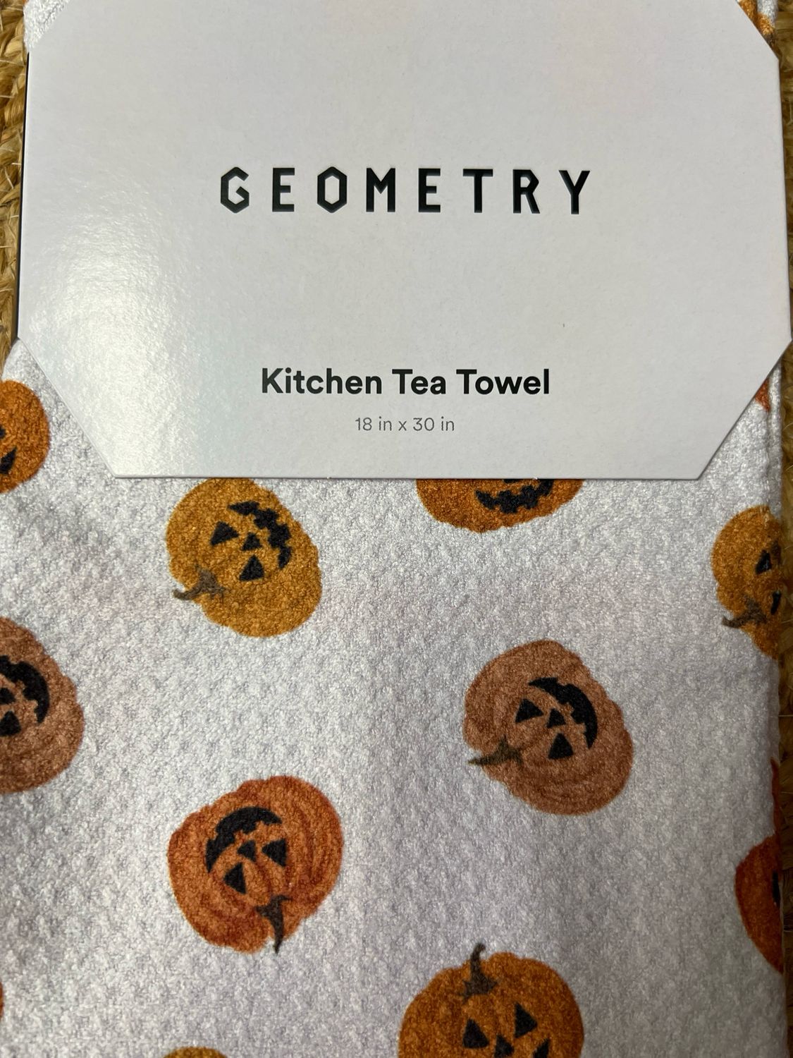 Geometry Halloween Tea Towel Geometry Halloween Tea Towel